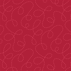 One Switch, Two Stitch patchworkstof - Rød